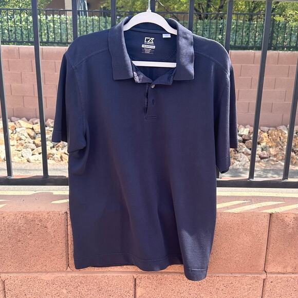 Cutter & Buck Polo Men’s Size Large Black CB Dry Tec Luxe Comfortable Golf Shirt - Picture 2 of 8